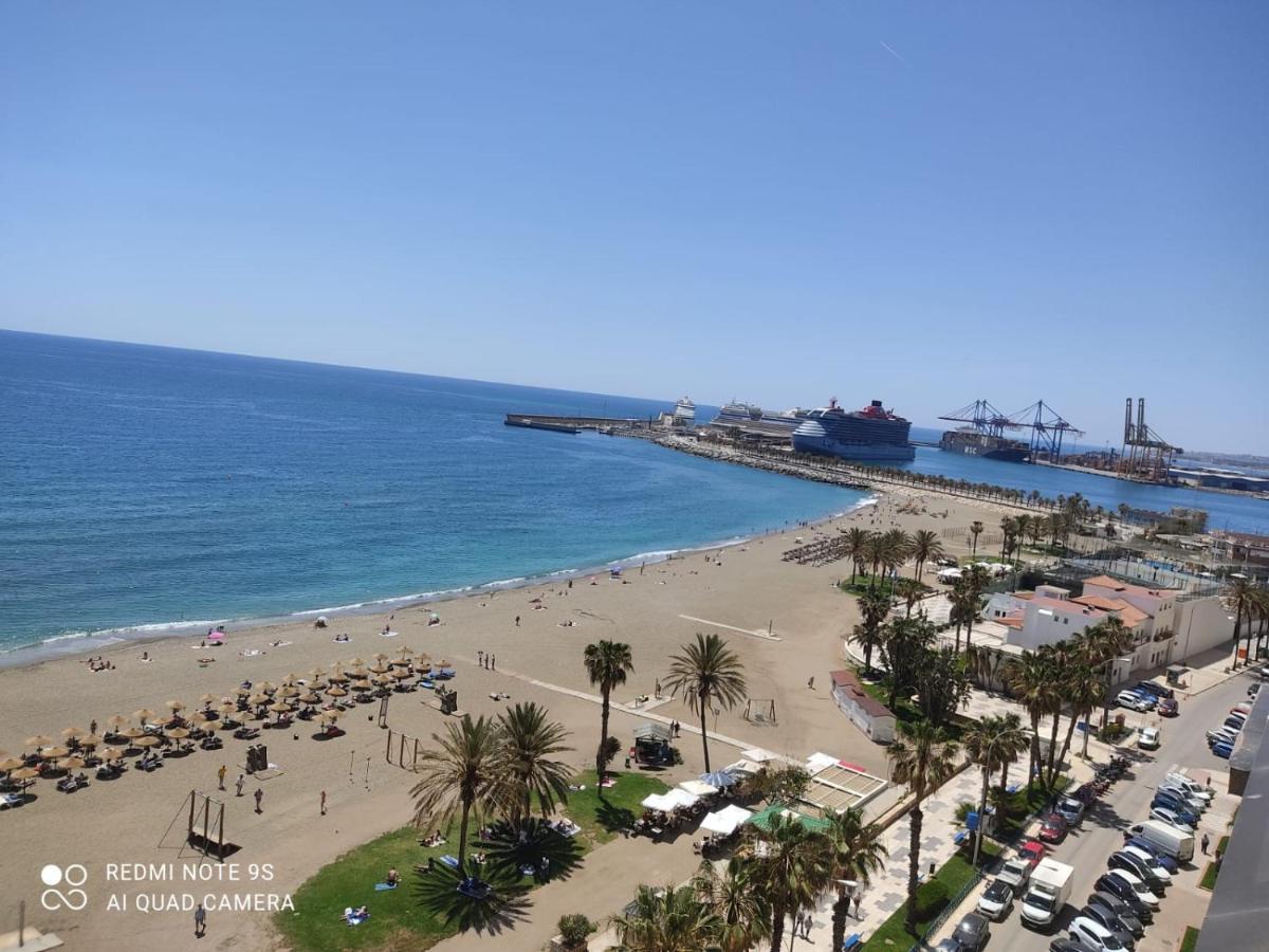 Espectaculares Vistas Al Mar Playa Malagueta Apartment Malaga Bagian luar foto